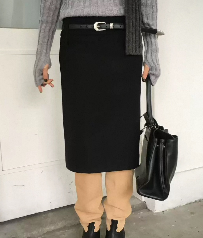 PADO東大門㊣直郵女士新品熱賣時尚人氣半身裙中短裙不含腰帶PADO半身裙/中短裙圖色1