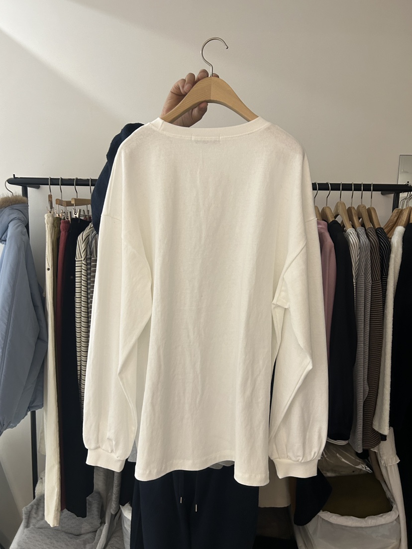 AS THOUGHT韓國直郵㊣女裝新品熱賣真品職業人氣25秋冬長袖T恤AS THOUGHT長袖T恤