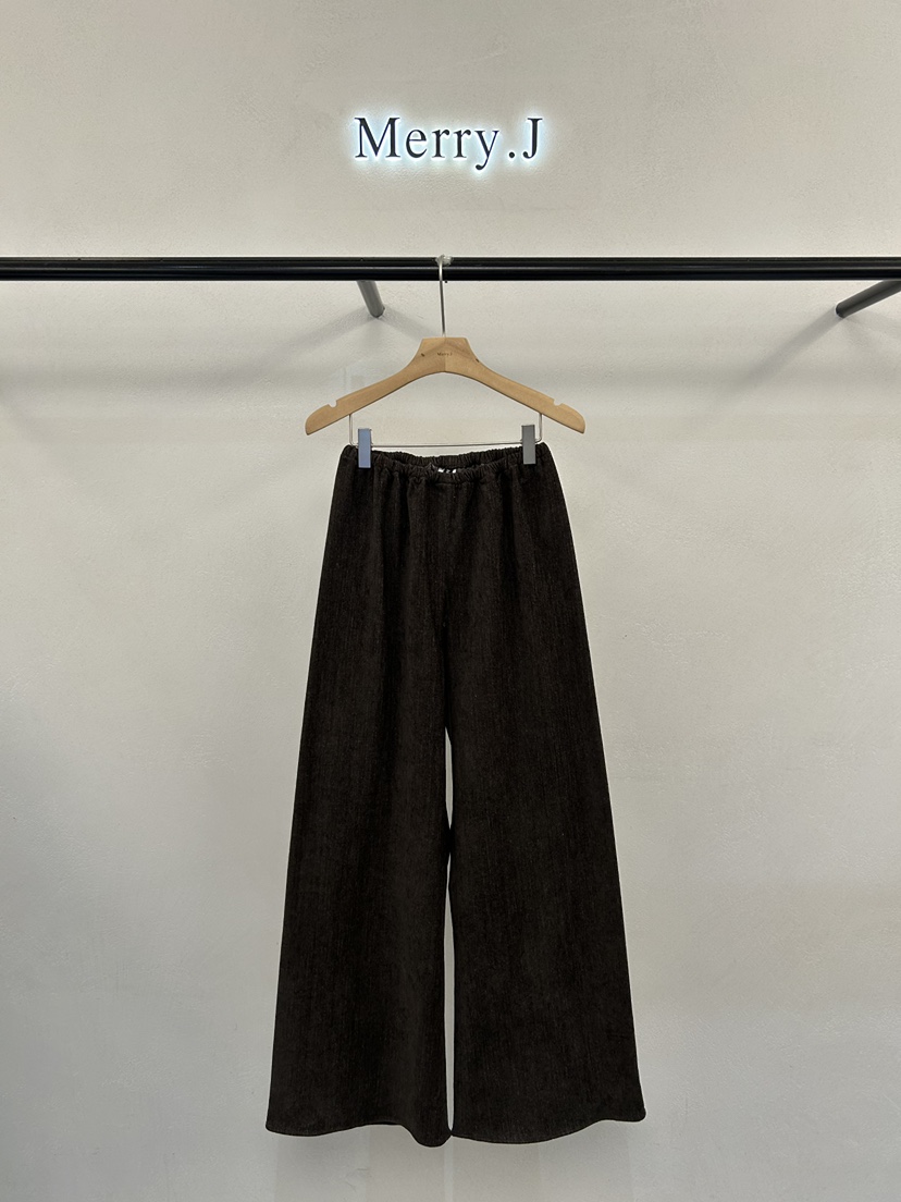 MERRY-J東大門㊣代購女裝新品推薦休閑職業時尚休閑褲纖維MERRY-J休閑褲圖色2棕色