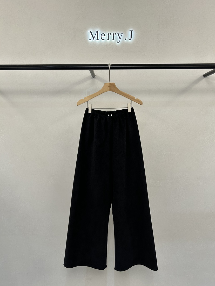 MERRY-J東大門㊣代購女裝新品推薦休閑職業時尚休閑褲纖維MERRY-J休閑褲圖色3黑色