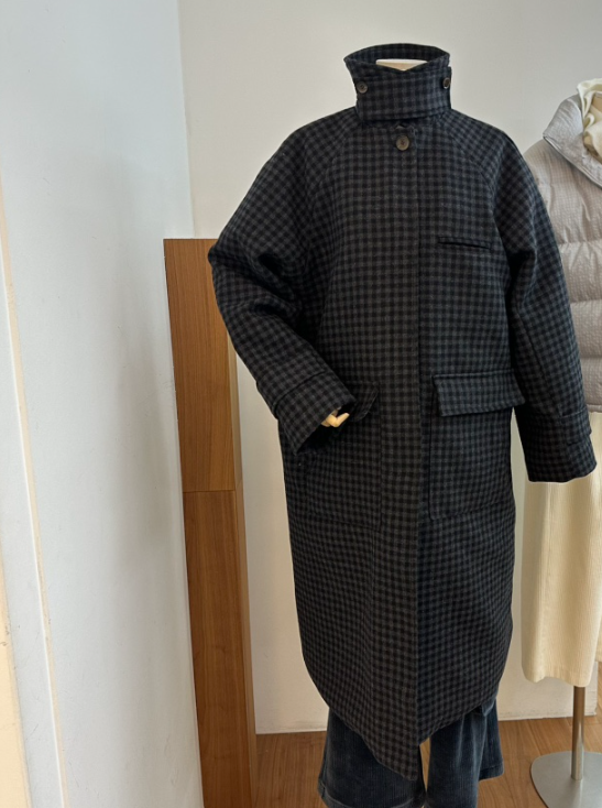 MYNAMEIS東大門㊣代購女裝新款職業熱賣休閑時尚中長款大衣MYNAMEIS中長款大衣圖色1黑色