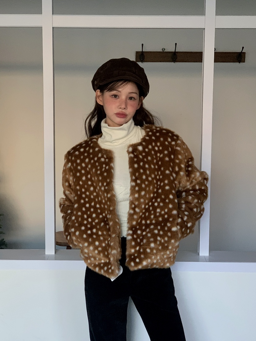 JKICHI東大門㊣實拍女裝新款職業25秋冬人氣推薦熱賣短款大衣JKICHI短款大衣