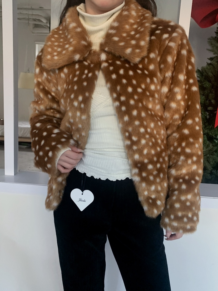 JKICHI東大門㊣實拍女裝新款職業25秋冬人氣推薦熱賣短款大衣JKICHI短款大衣圖色1