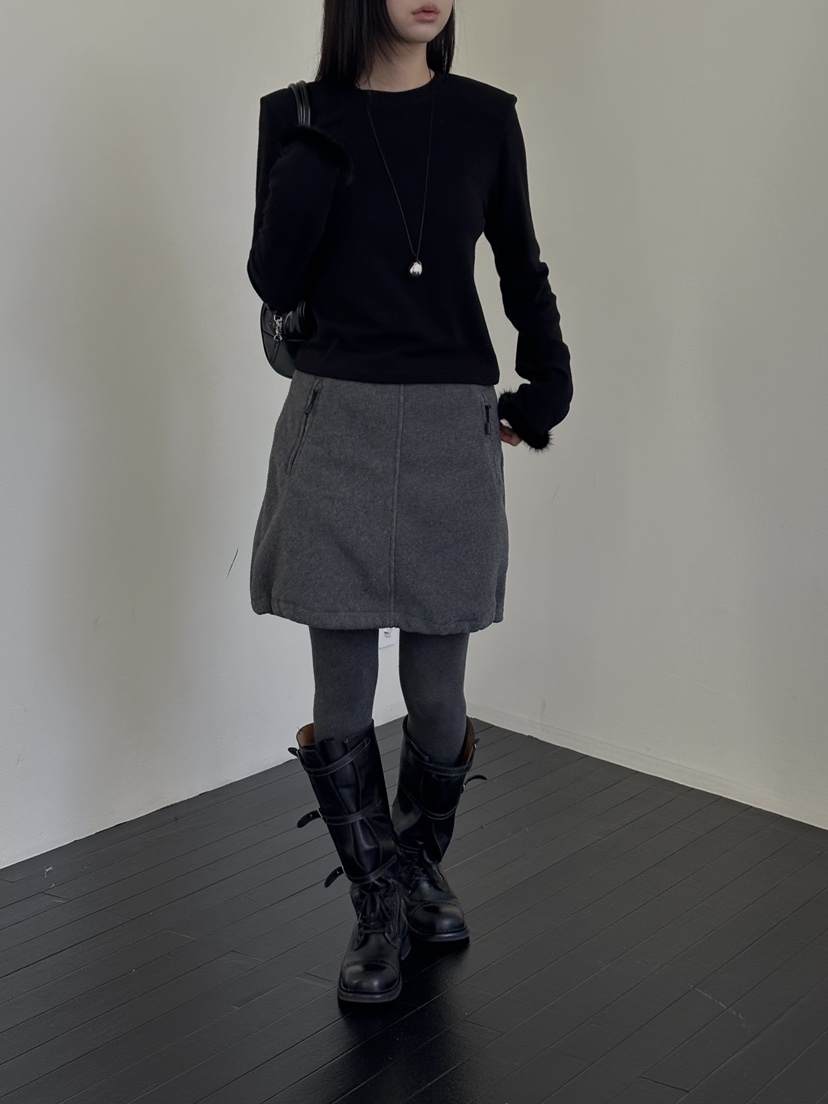 BENE韓國直郵㊣女裝新品休閑熱賣職業推薦25秋冬人氣長袖T恤BENE長袖T恤圖色5黑色