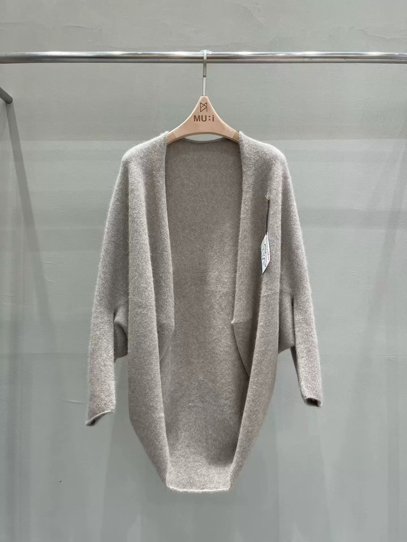 THE MUI韓國直郵㊣女裝新品熱賣人氣25秋冬休閑針織衫長款THE MUI針織衫圖色1