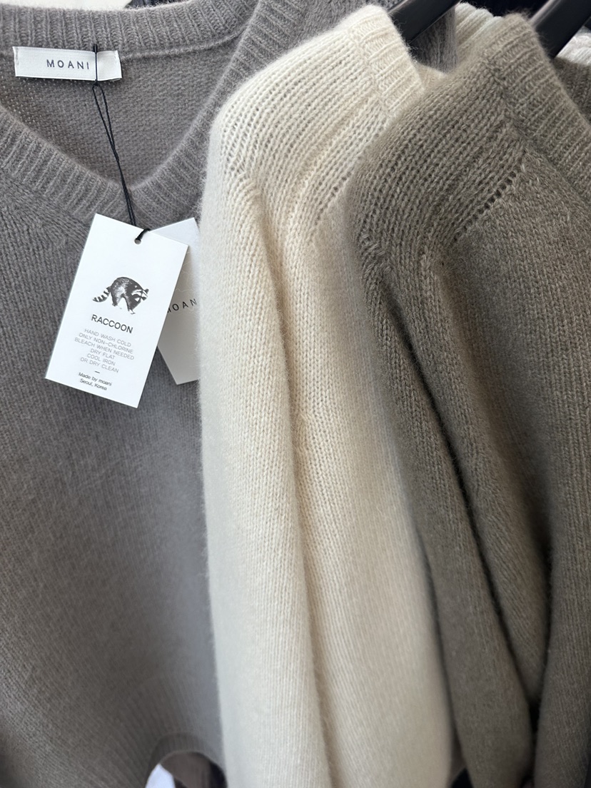 MOANI東大門㊣實拍女士新款休閑真品25秋冬人氣職業毛衣浣熊MOANI毛衣