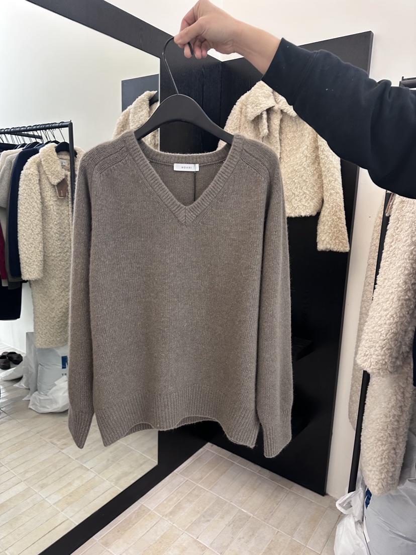 MOANI東大門㊣實拍女士新款休閑真品25秋冬人氣職業毛衣浣熊MOANI毛衣圖色1