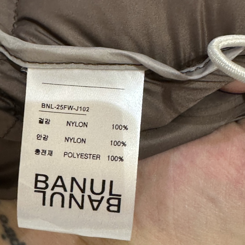 BANUL韓國直郵㊣女士新品推薦25秋冬人氣熱賣時尚短款棉服透明BANUL短款棉服