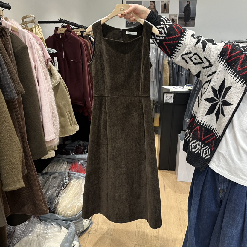 aube nunt東大門㊣直郵女裝新品人氣推薦25秋冬時尚連衣裙aube nunt連衣裙圖色2