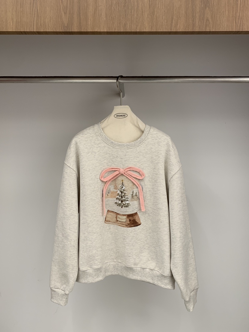 ONE MONE東大門㊣直郵女士新品人氣真品時尚職業熱賣衛衣加絨ONE MONE衛衣圖色1