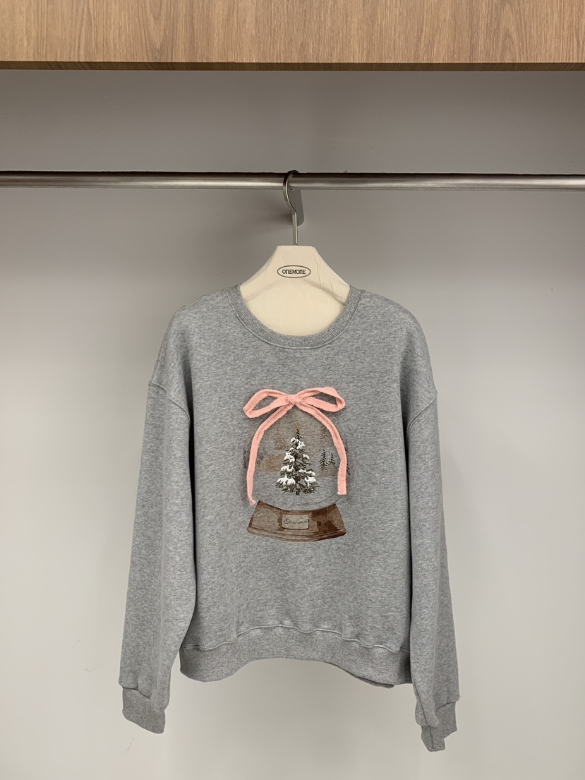 ONE MONE東大門㊣直郵女士新品人氣真品時尚職業熱賣衛衣加絨ONE MONE衛衣圖色3