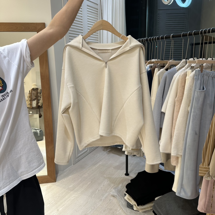 COPINER韓國代購㊣女士新款真品推薦休閑職業熱賣人氣衛衣拉鏈COPINER衛衣圖色1