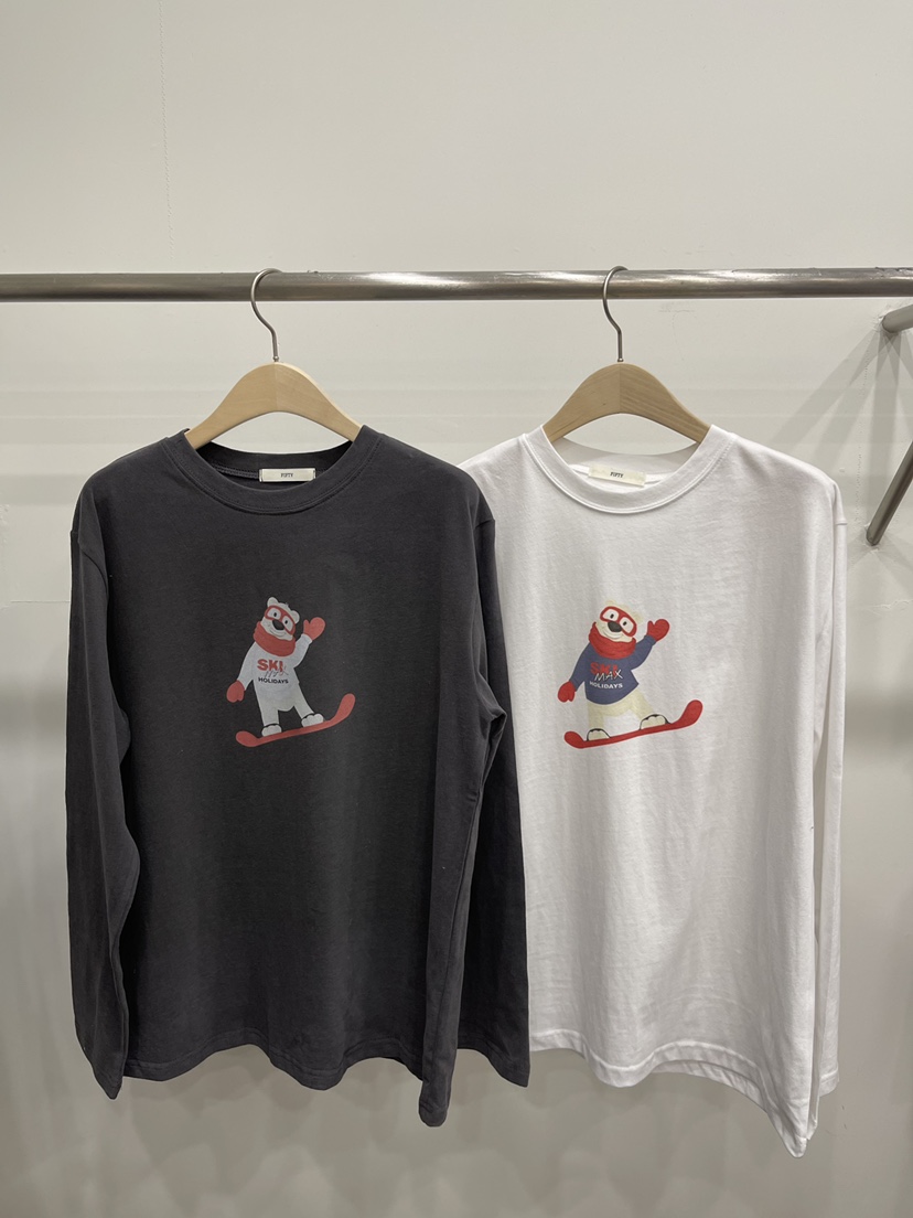 FIFTY東大門㊣實拍女士新款休閑真品推薦熱賣時尚人氣長袖T恤FIFTY長袖T恤