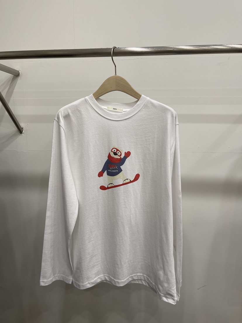 FIFTY東大門㊣實拍女士新款休閑真品推薦熱賣時尚人氣長袖T恤FIFTY長袖T恤圖色2