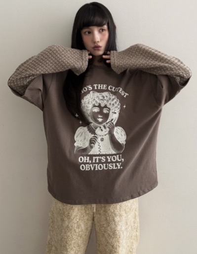 CLODE韓國直郵㊣女裝新款職業熱賣25秋冬人氣推薦真品長袖T恤CLODE長袖T恤圖色4