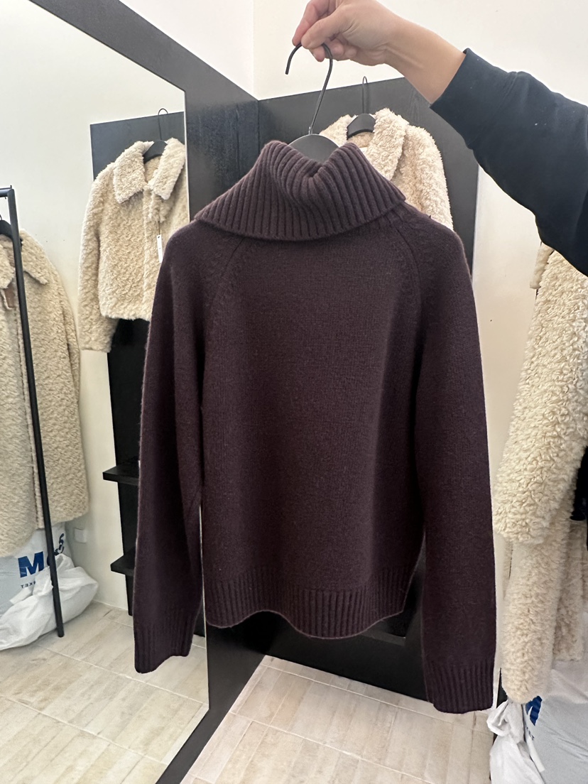MOANI東大門㊣實拍女士新款25秋冬真品推薦休閑毛衣高領紐扣MOANI毛衣