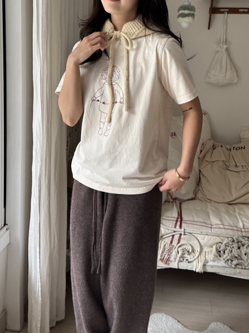 AT NOTE韓國直郵㊣女士新品25秋冬休閑職業推薦熱賣時尚T恤AT NOTET恤