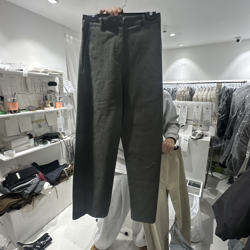 J SHOP韓國代購㊣女士新品真品熱賣職業推薦休閑褲加絨棉質J_SHOP休閑褲圖色2