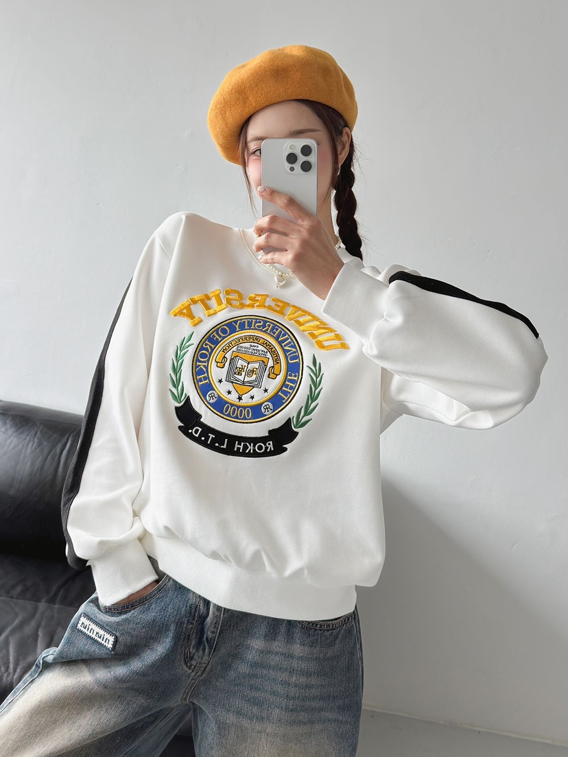 IAAN東大門㊣代購女裝新款職業時尚推薦真品25秋冬熱賣衛衣iaAn衛衣