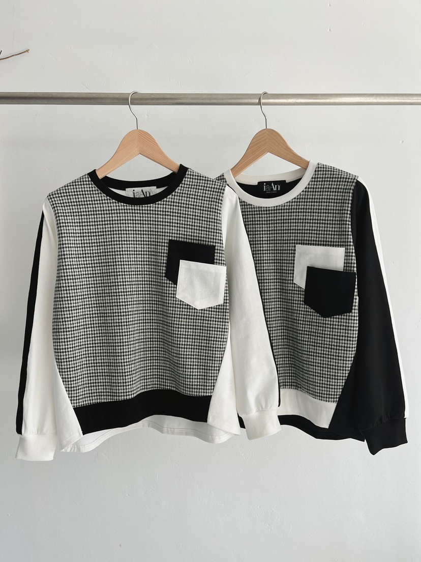 IAAN韓國直郵㊣女士新品職業真品時尚熱賣休閑推薦衛衣雙口袋iaAn衛衣