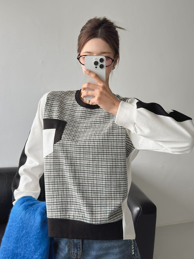 IAAN韓國直郵㊣女士新品職業真品時尚熱賣休閑推薦衛衣雙口袋iaAn衛衣