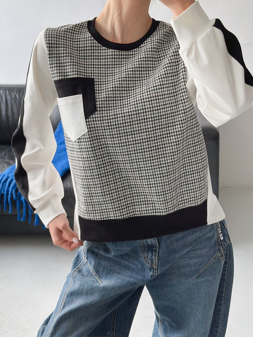 IAAN韓國直郵㊣女士新品職業真品時尚熱賣休閑推薦衛衣雙口袋iaAn衛衣