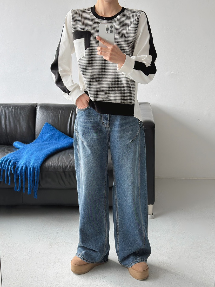 IAAN韓國直郵㊣女士新品職業真品時尚熱賣休閑推薦衛衣雙口袋iaAn衛衣