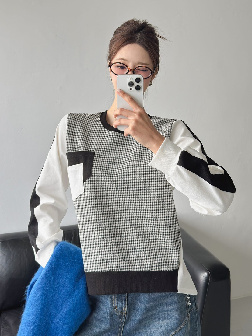 IAAN韓國直郵㊣女士新品職業真品時尚熱賣休閑推薦衛衣雙口袋iaAn衛衣