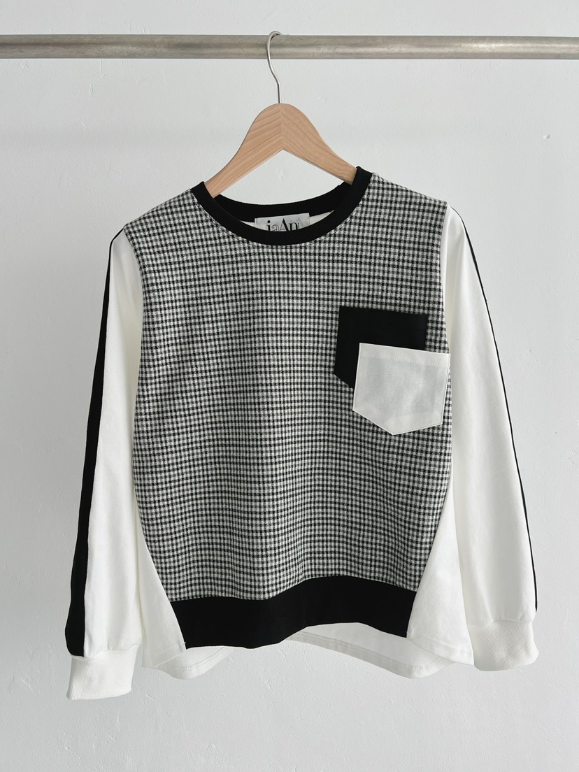 IAAN韓國直郵㊣女士新品職業真品時尚熱賣休閑推薦衛衣雙口袋iaAn衛衣圖色1