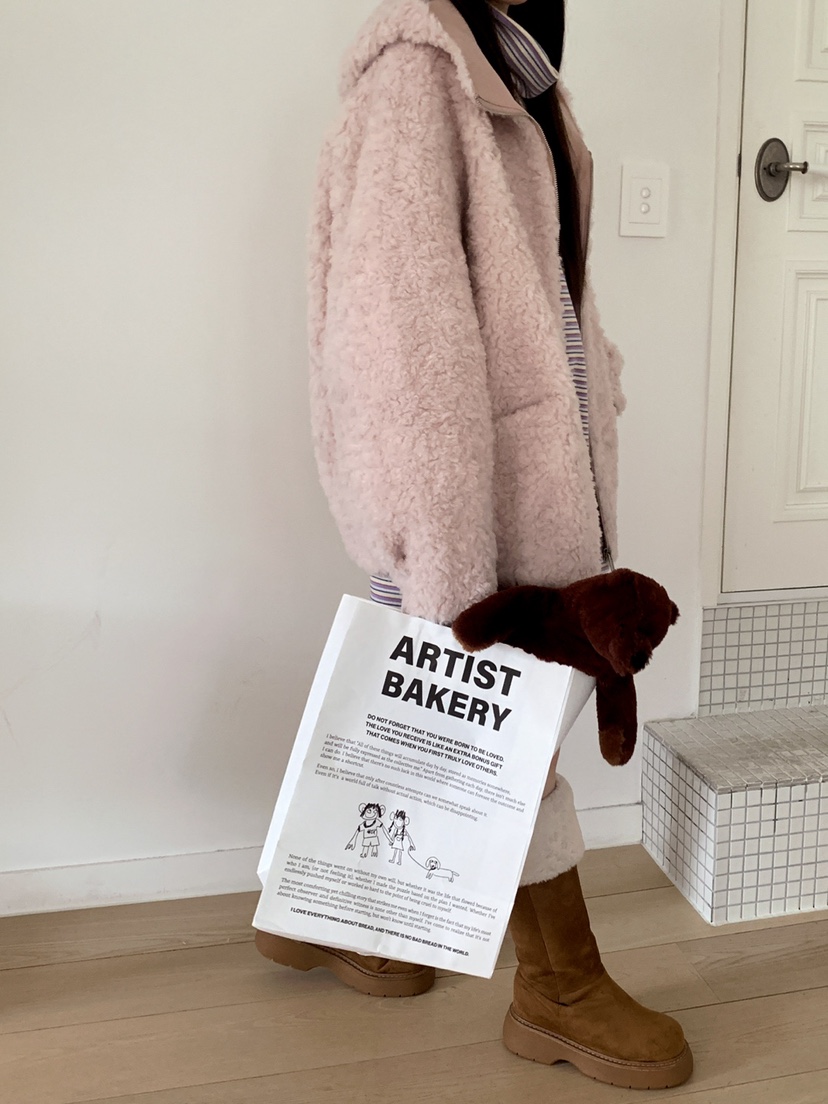 JKICHI東大門㊣直郵女士新款熱賣休閑短款大衣泰迪熊毛絨連帽JKICHI短款大衣