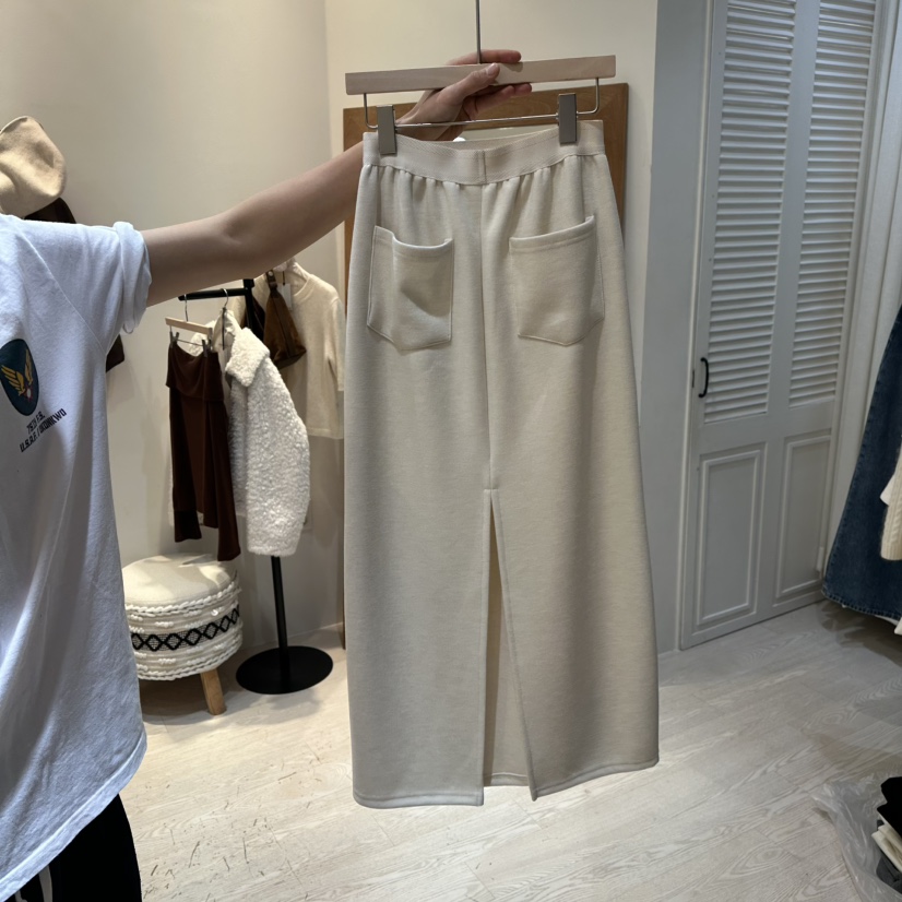 COPINER韓國直郵㊣女士新款休閑職業25秋冬人氣真品時尚長裙COPINER長裙