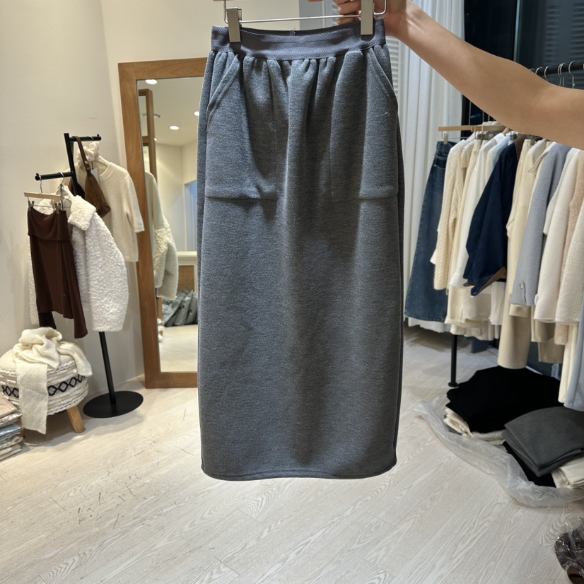 COPINER韓國直郵㊣女士新款休閑職業25秋冬人氣真品時尚長裙COPINER長裙圖色2