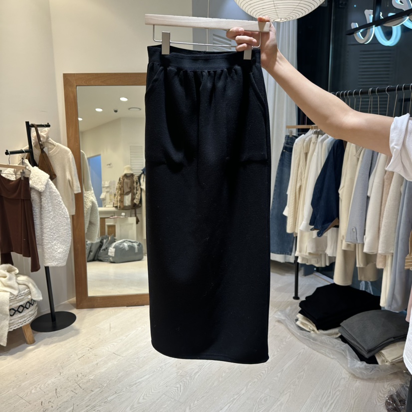 COPINER韓國直郵㊣女士新款休閑職業25秋冬人氣真品時尚長裙COPINER長裙圖色3