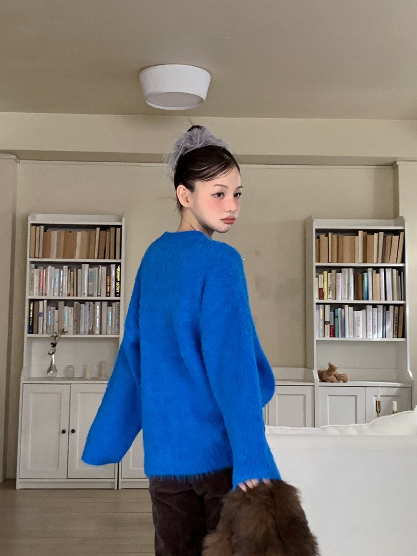 JKICHI韓國代購㊣女裝新款休閑25秋冬人氣熱賣真品毛衣安哥拉JKICHI毛衣