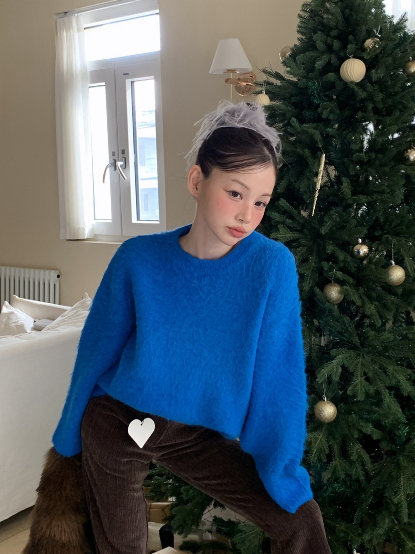 JKICHI韓國代購㊣女裝新款休閑25秋冬人氣熱賣真品毛衣安哥拉JKICHI毛衣