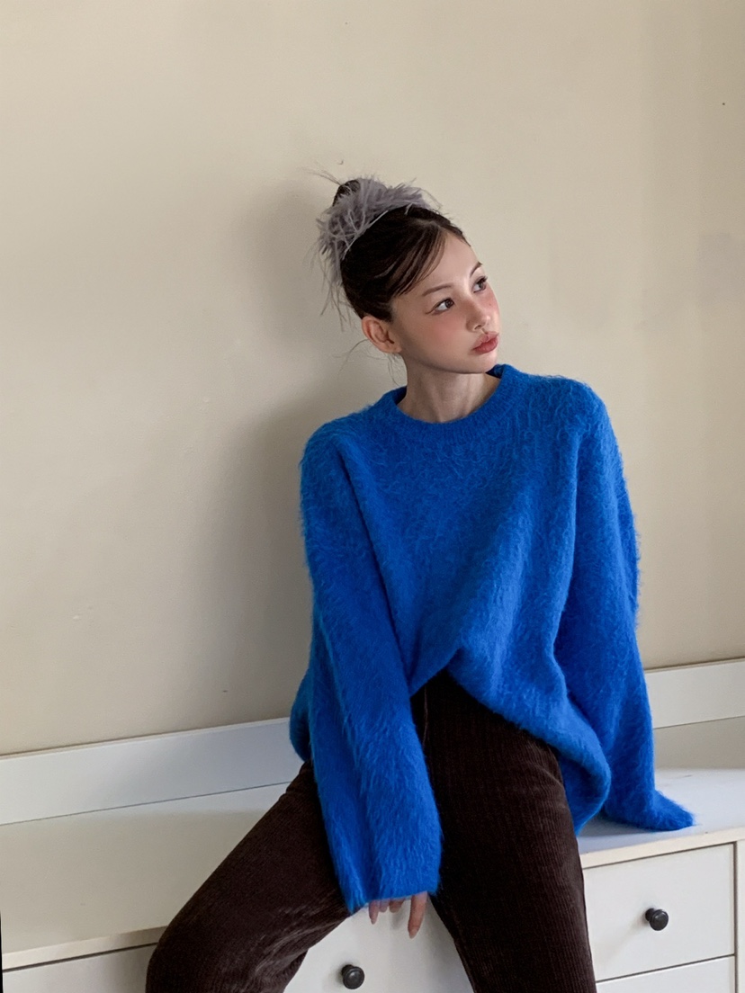 JKICHI韓國代購㊣女裝新款休閑25秋冬人氣熱賣真品毛衣安哥拉JKICHI毛衣