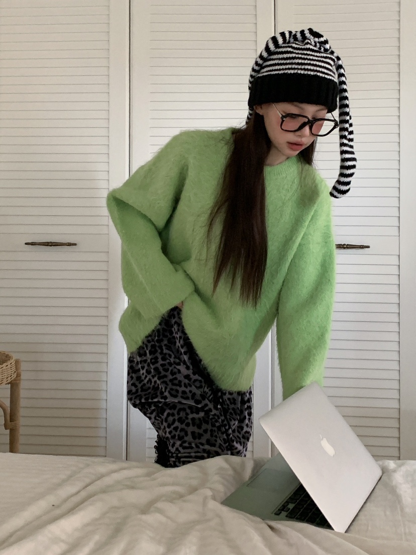 JKICHI韓國代購㊣女裝新款休閑25秋冬人氣熱賣真品毛衣安哥拉JKICHI毛衣