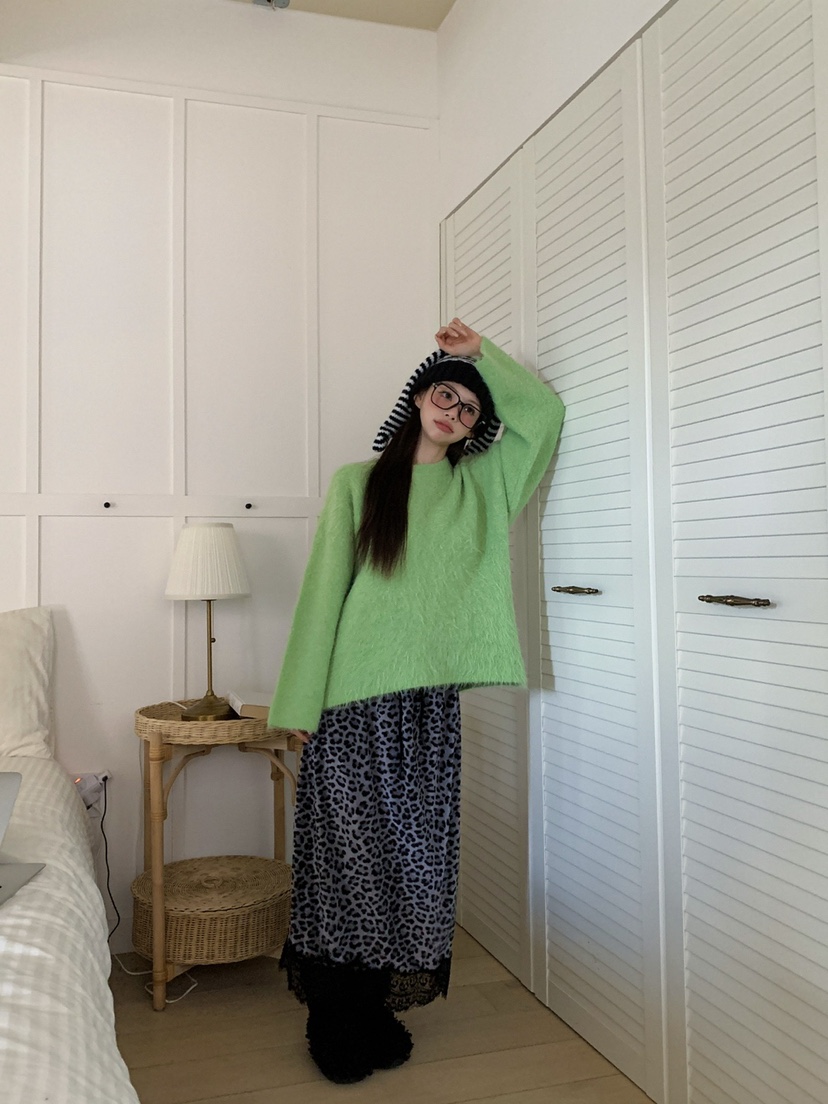 JKICHI韓國代購㊣女裝新款休閑25秋冬人氣熱賣真品毛衣安哥拉JKICHI毛衣