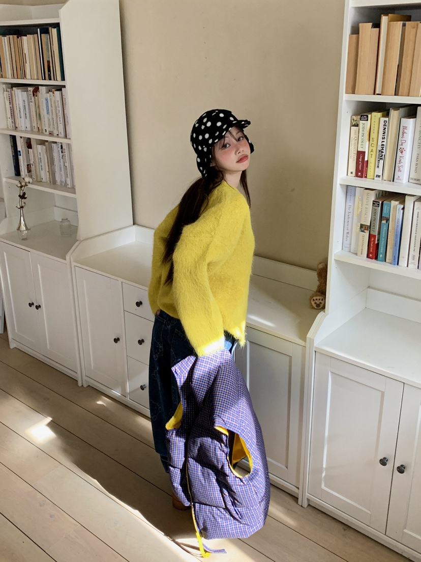 JKICHI韓國代購㊣女裝新款休閑25秋冬人氣熱賣真品毛衣安哥拉JKICHI毛衣