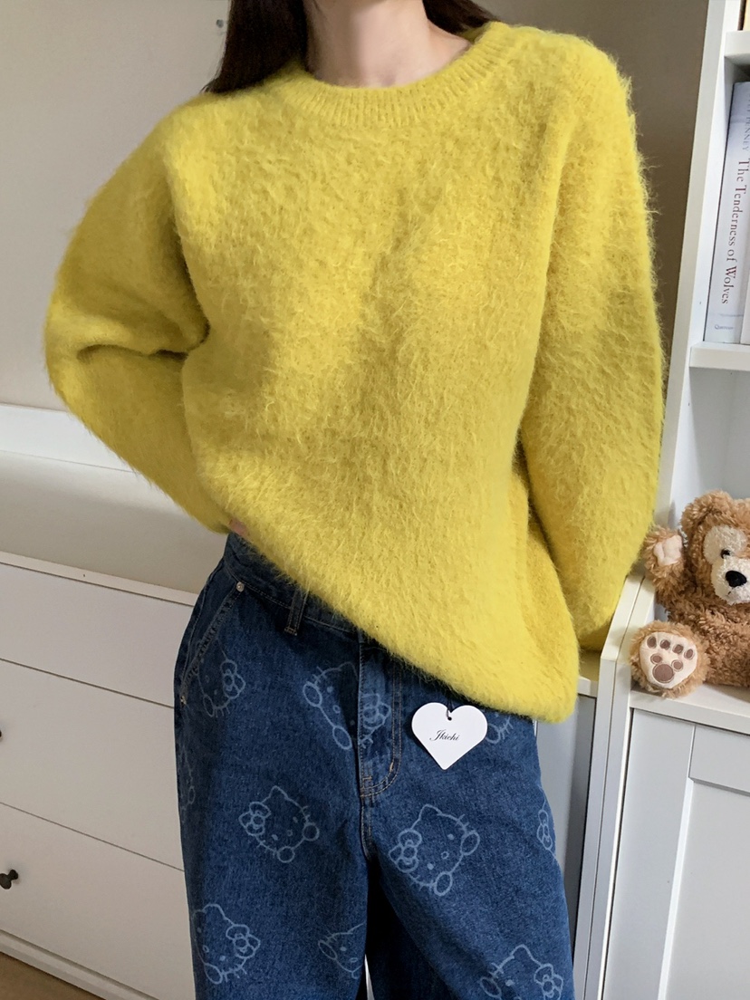 JKICHI韓國代購㊣女裝新款休閑25秋冬人氣熱賣真品毛衣安哥拉JKICHI毛衣圖色4