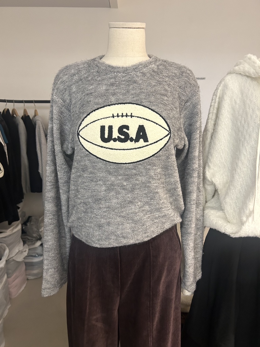 AS THOUGHT東大門㊣直郵女裝新品時尚真品推薦休閑長袖T恤AS THOUGHT長袖T恤圖色2