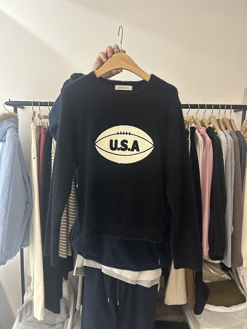 AS THOUGHT東大門㊣直郵女裝新品時尚真品推薦休閑長袖T恤AS THOUGHT長袖T恤圖色3