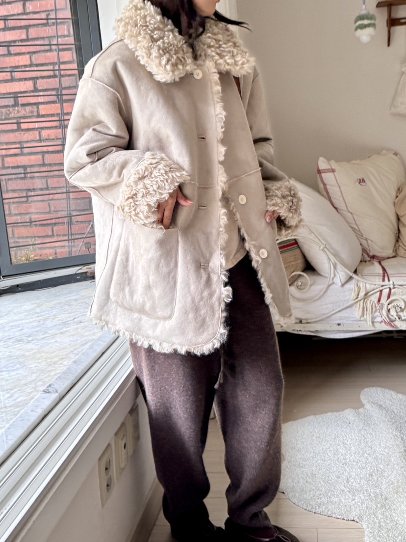 AT NOTE東大門㊣代購女士新品推薦人氣短款大衣兩面穿雙面AT NOTE短款大衣