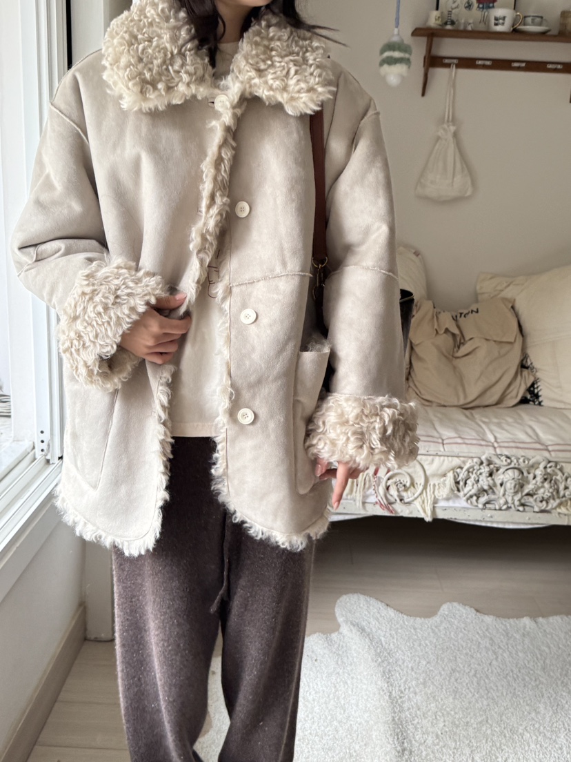 AT NOTE東大門㊣代購女士新品推薦人氣短款大衣兩面穿雙面AT NOTE短款大衣