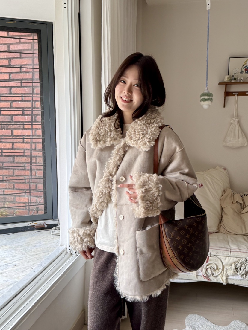 AT NOTE東大門㊣代購女士新品推薦人氣短款大衣兩面穿雙面AT NOTE短款大衣