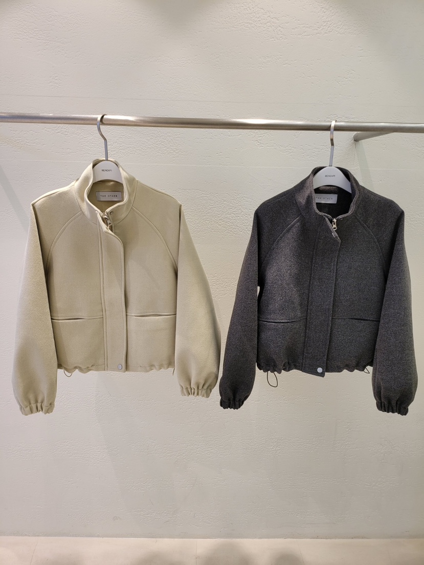 THE OTHER東大門㊣代購女士新品25秋冬真品職業夾克羊毛褶皺THE OTHER夾克