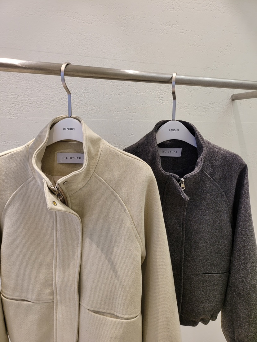 THE OTHER東大門㊣代購女士新品25秋冬真品職業夾克羊毛褶皺THE OTHER夾克