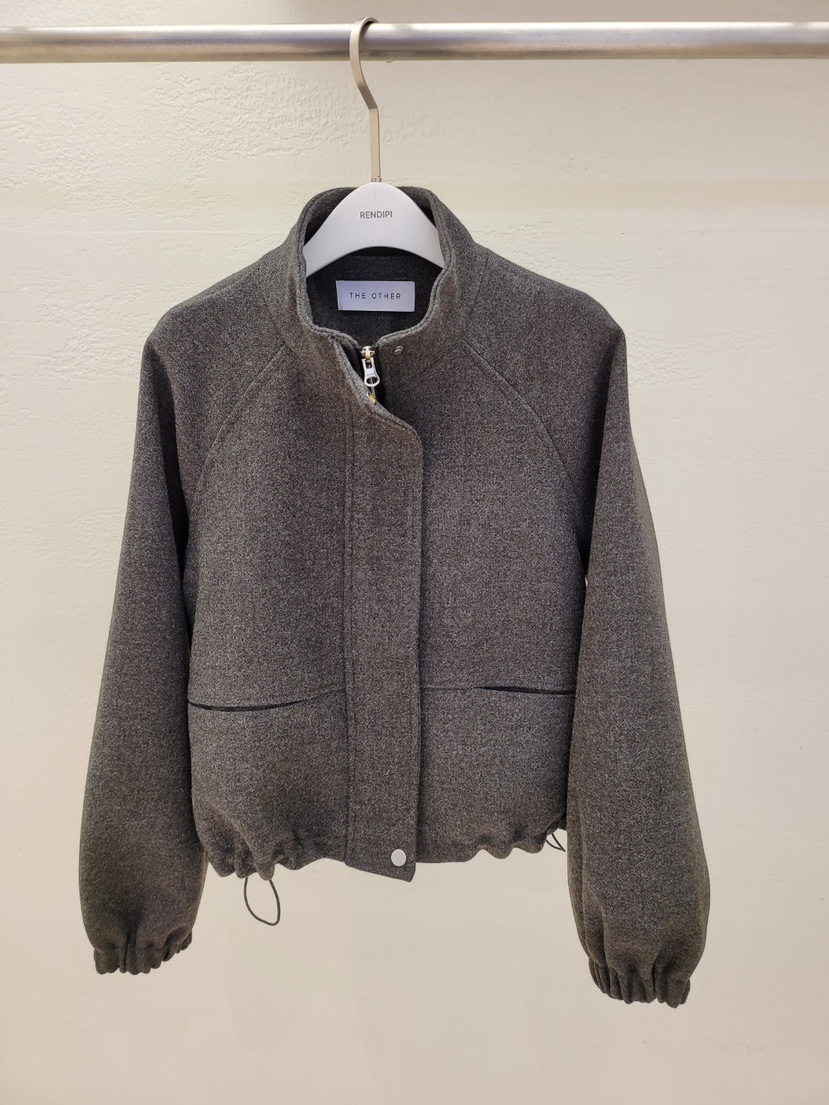 THE OTHER東大門㊣代購女士新品25秋冬真品職業夾克羊毛褶皺THE OTHER夾克圖色2