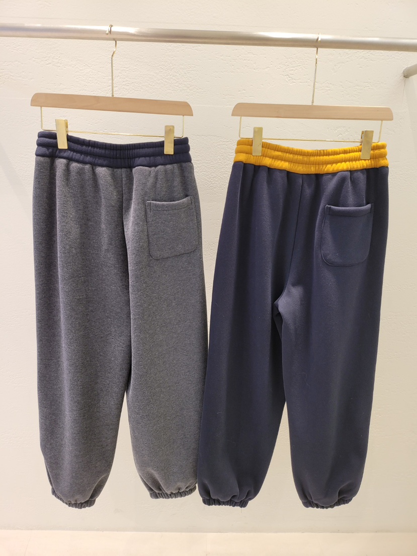 THE OTHER韓國代購㊣女裝新款人氣職業休閑褲加絨抓絨條紋THE OTHER休閑褲