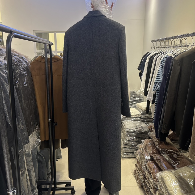 OUTFIT韓國代購㊣女裝新品25秋冬人氣職業休閑真品中長款大衣OUTFIT中長款大衣